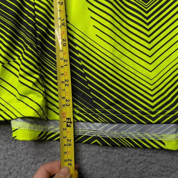 Zooz Running Shirt Men's Medium Neon Yellow Racing Short Sleeve - Picture 5 of 12